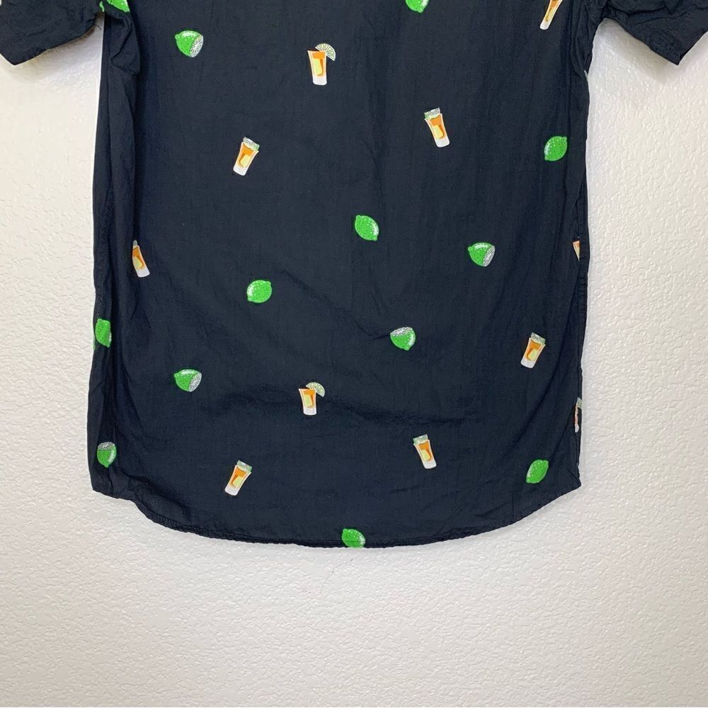 Molokai Men’s Black Lime Tequila Button Down Shirt - image 5